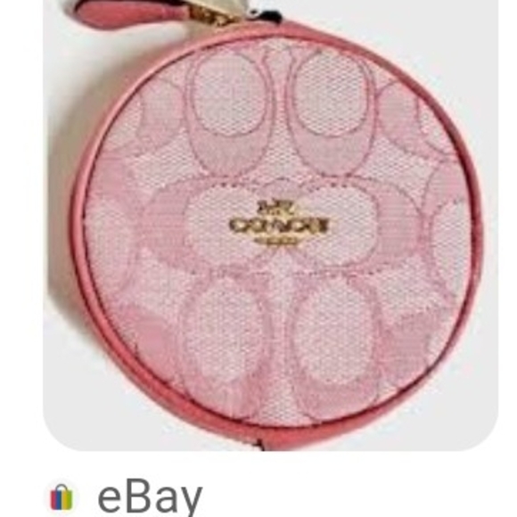 Coach Pink Round Wristlet - Picture 1 of 1